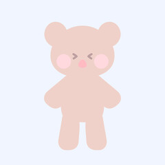 シンプルキッズショックテディベアアイコン⭐︎