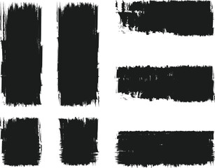 black brush strock set 