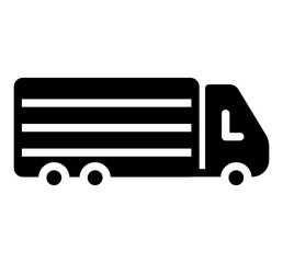 Container Truck Glyph Icon