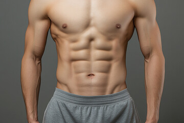 Fototapeta premium 복근 식스팩 근육 헬스