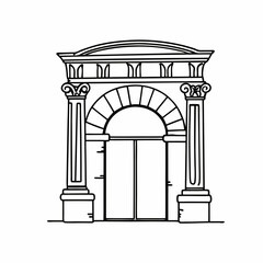 illustration of a arch