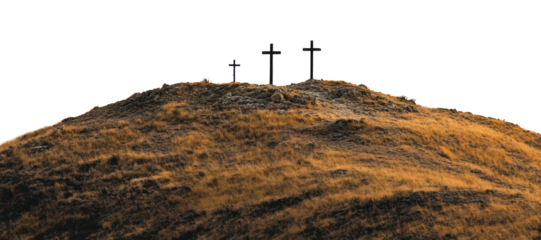 PNG Three Crosses On Hill cross symbol nature.