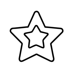 Obraz premium Stylish vector icon of a star with an inner star design on a clean background