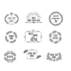 Vintage Label, stickers, icons download | Thank You stickers | Save me date icon