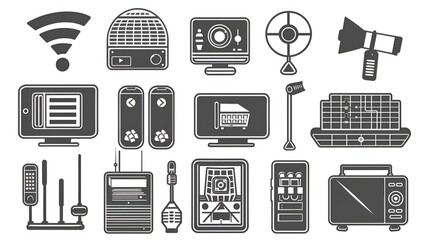 masseg icon monochrom vector