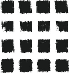 black brush strock set 