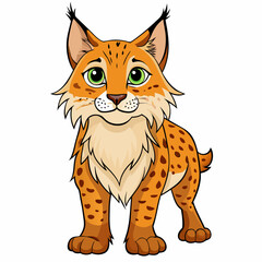 vector illustration of a lynx