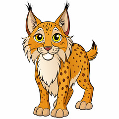 vector illustration of a lynx