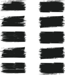 black brush strock set 