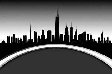 Fototapeta premium Silhouette City best Image