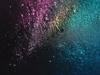 Vibrant Glitter Effect on a Textured Background with Metallic Tones
