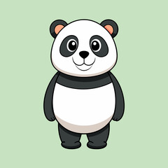 panda bear cartoon vector