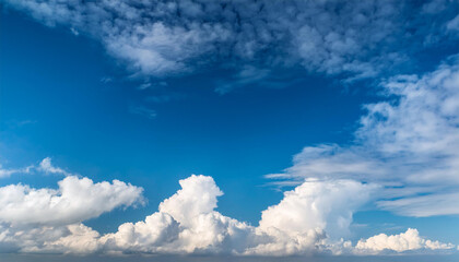 Obraz premium blue sky with white clouds