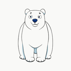 polar bear cartoon vector