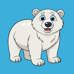 polar bear cartoon vector