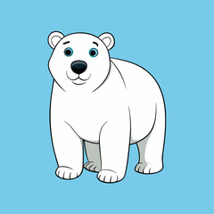 polar bear cartoon vector