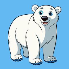 polar bear cartoon vector