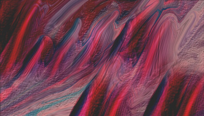 Red abstract  smooth shaepes color wavy pattern deign