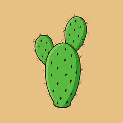 prickly pear vector illustration