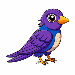 purple martin on a branch