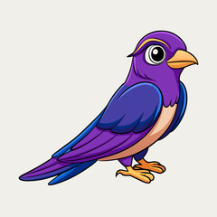 purple martin on a branch