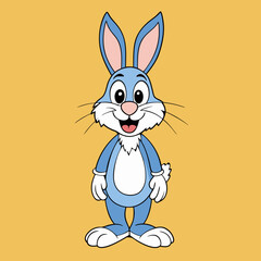 rabbit cartoon vector