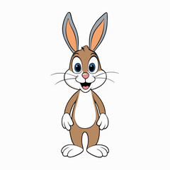 rabbit cartoon vector