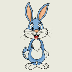 rabbit cartoon vector