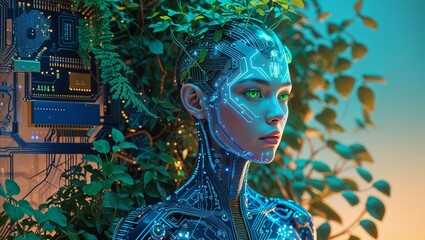 portrait of a person with painted face