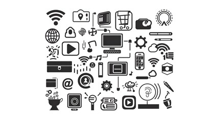 masseg icon monochrom vector