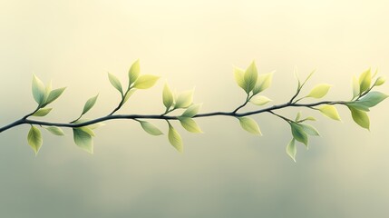 Delicate willow branches in fresh green, soft morning light, serene and minimalist Qingming Festival scene.