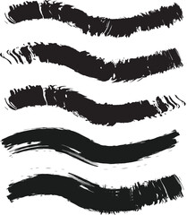 black brush strock set 