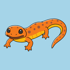 gecko on a white