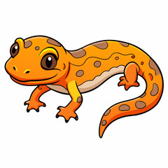 vector illustration of a cartoon lizard