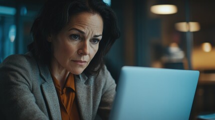 Focused Professional Woman