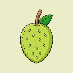 illustration of a soursop