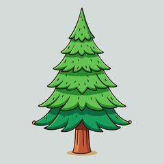 tree, christmas, fir, pine, holiday, evergreen, winter, green, xmas, decoration, vector, branch, christmas tree, spruce, nature, celebration, plant, season, snow, object, year, illustration, new, spru