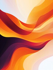 Fototapeta premium Abstract Warm Hues Flowing Dynamically. AI Generated