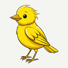 yellow bird on a branch