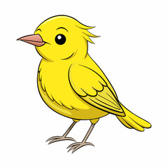 yellow bird on a branch
