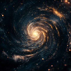 A Stunning Spiral Galaxy in Deep Space: A Visual Journey Through the Cosmos