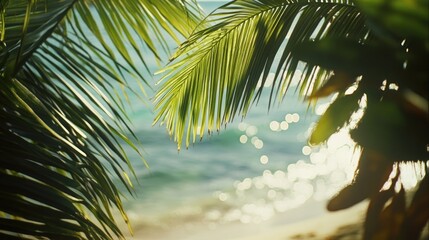 Fototapeta premium Tranquil Tropical Oasis