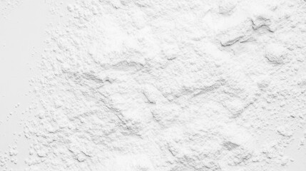 Obraz premium Detailed View of White Flour Texture: A Close-up of Baking Ingredient