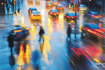 Obraz premium traffic in the city