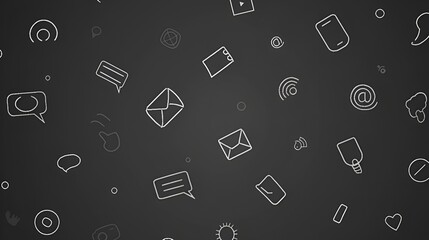 masseg icon monochrom vector