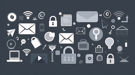 masseg icon monochrom vector