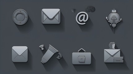 masseg icon monochrom vector