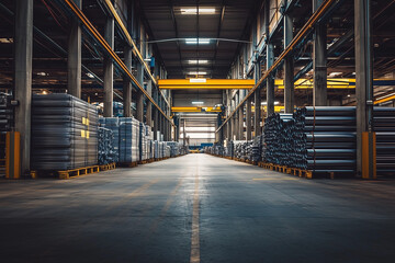 industrial storage for steel pipes and rods