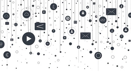 masseg icon monochrom vector