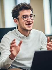 Businessman's Meeting Expression